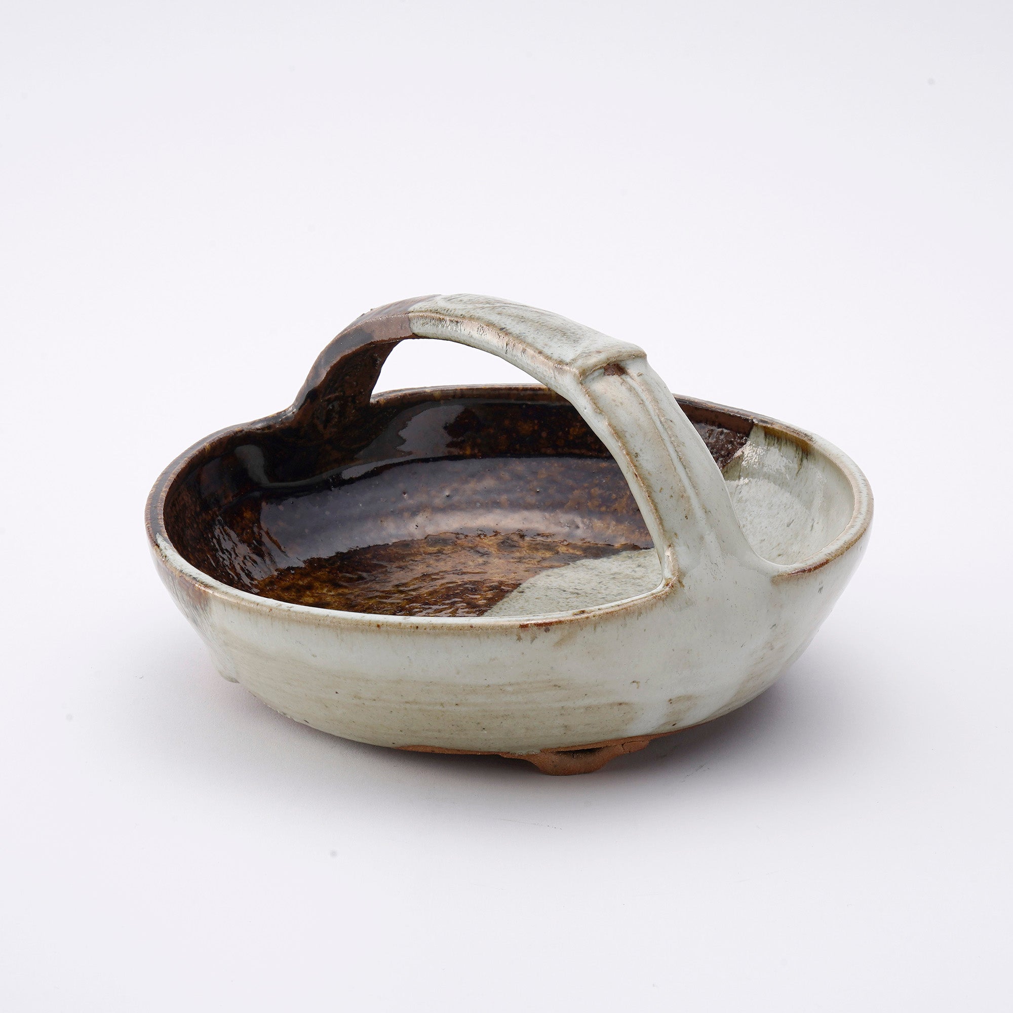 Chosen Karatsu Tetsuki bachi~ Korean Karatsu Handled Pot