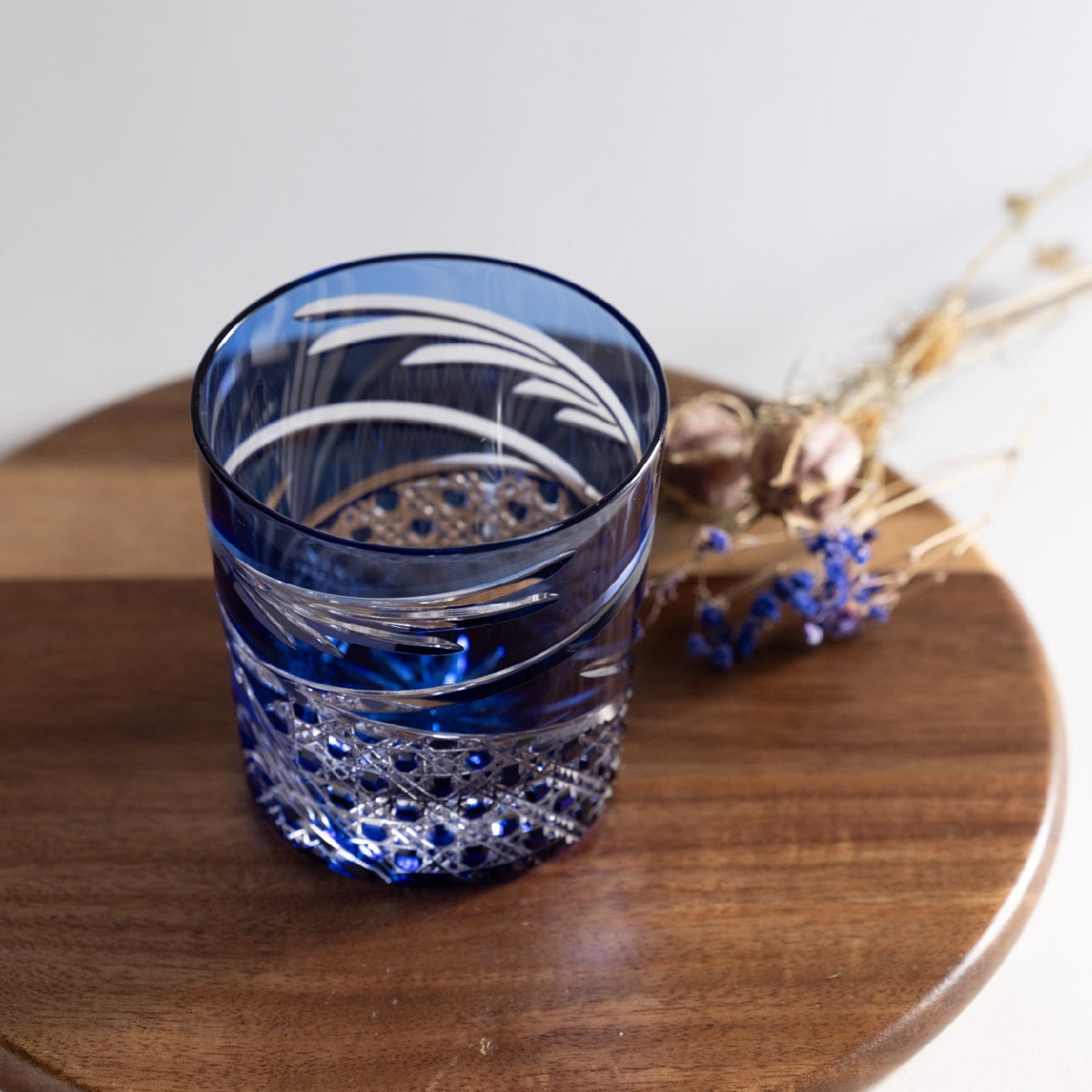 Edo Kiriko rock glass, Mai(舞)