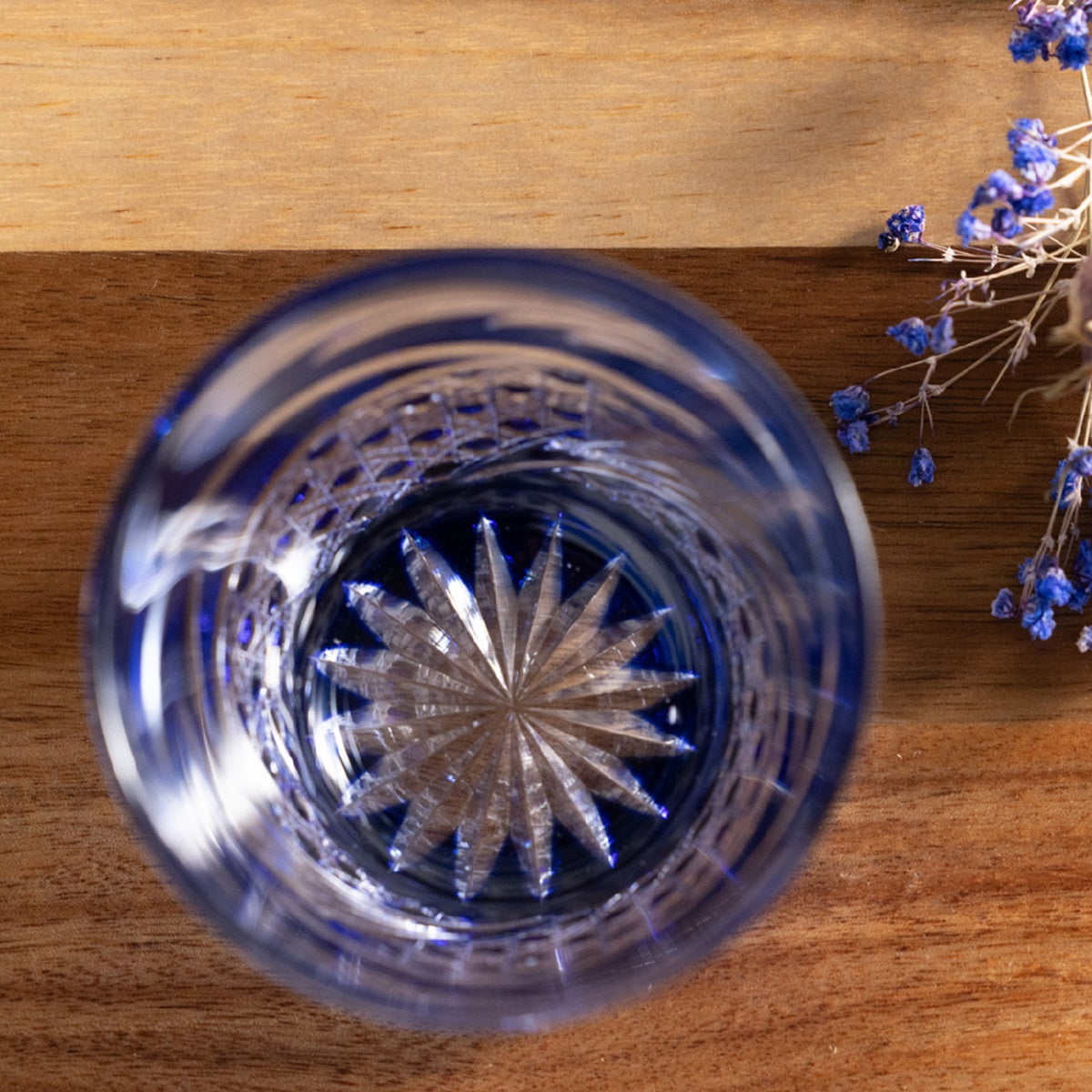 Edo Kiriko rock glass, Mai(舞)