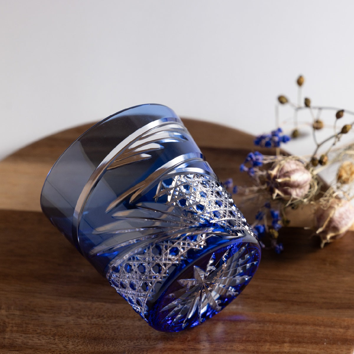 Edo Kiriko rock glass, Mai(舞)