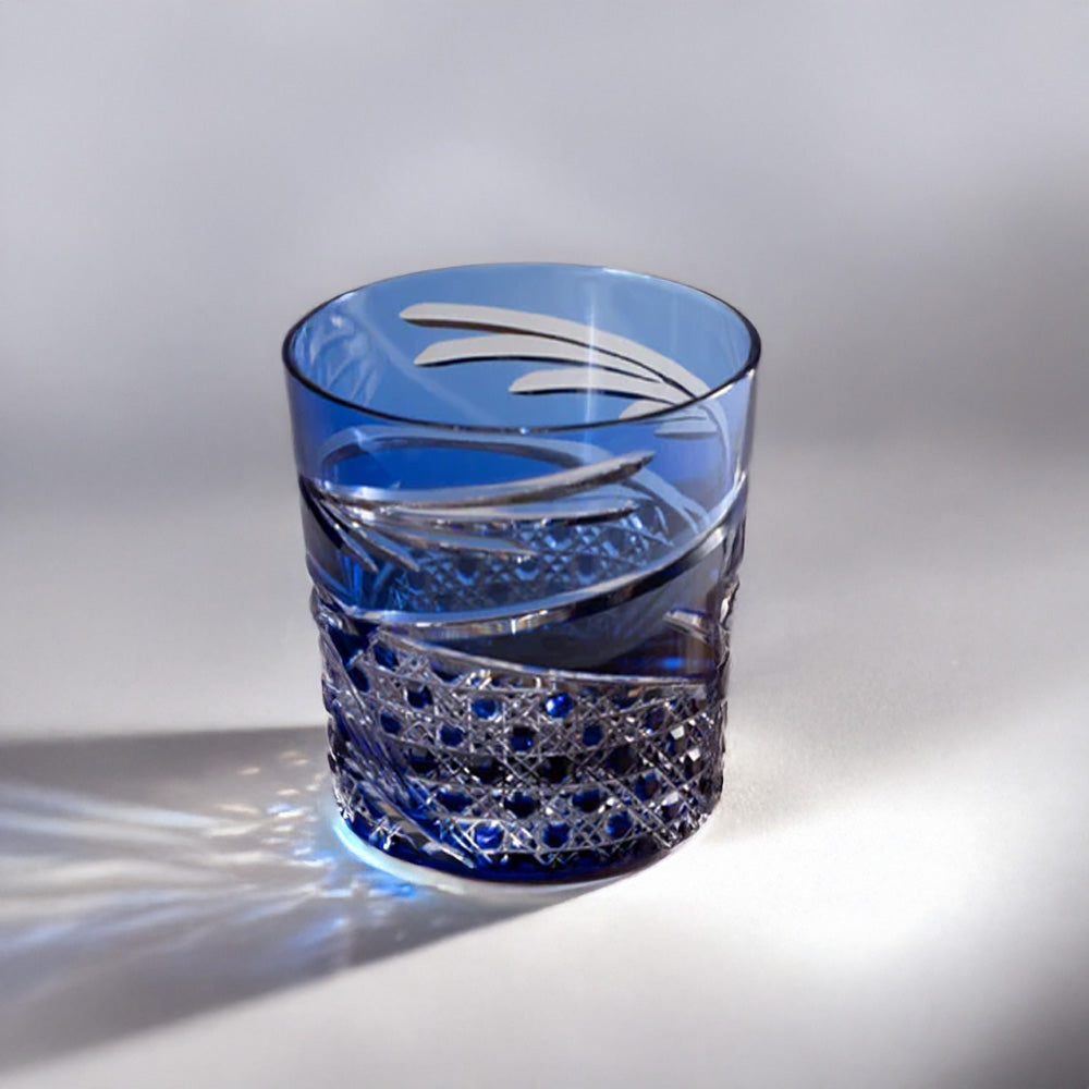 Edo Kiriko rock glass, Mai(舞)