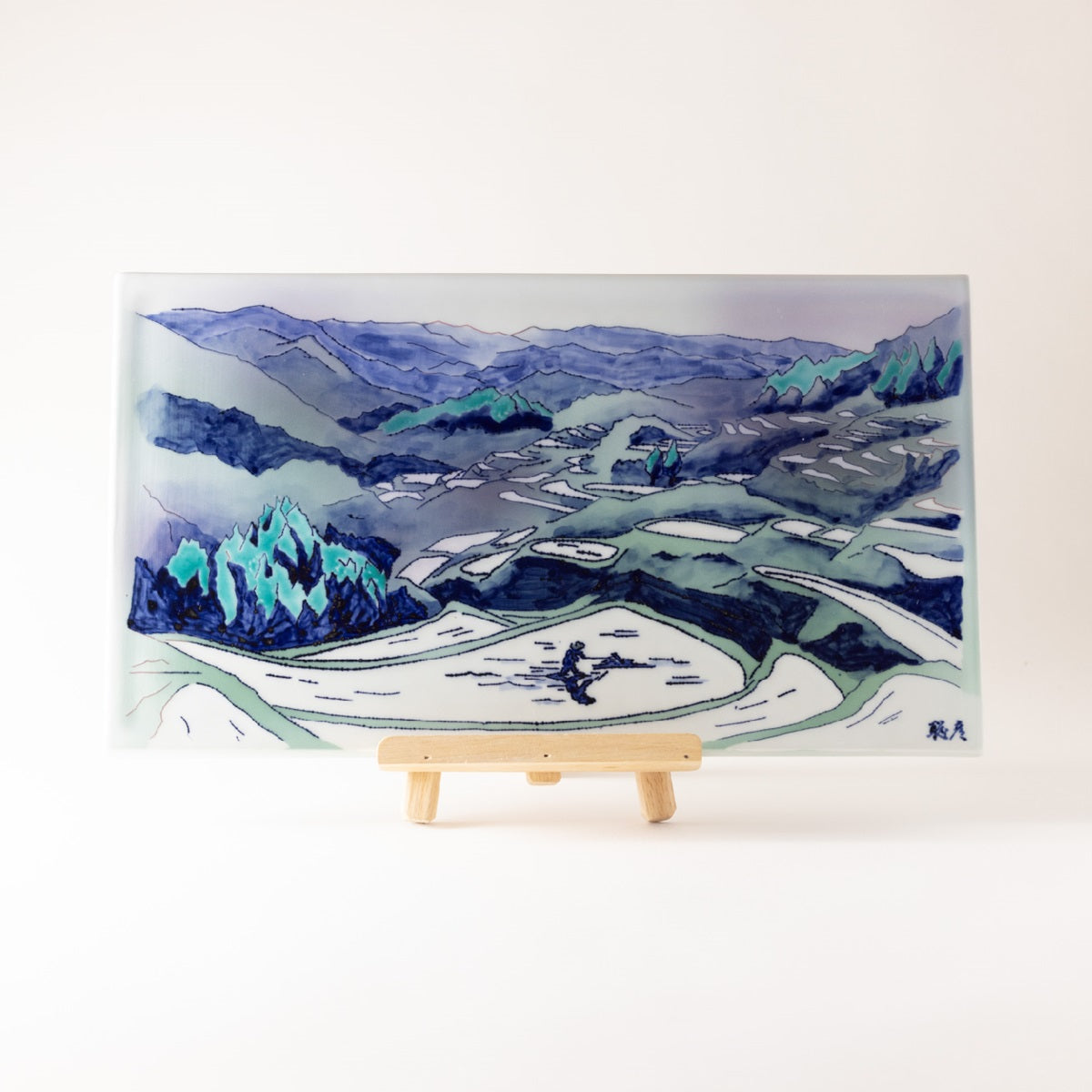 Scenery of Japan Tile Art (Ceramic Board painting)