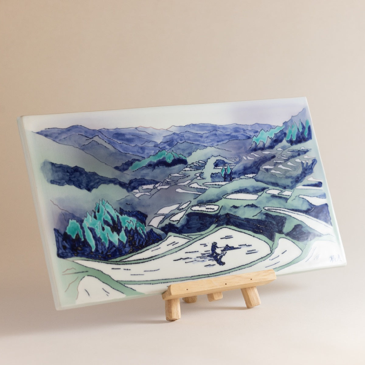 Scenery of Japan Tile Art (Ceramic Board painting)